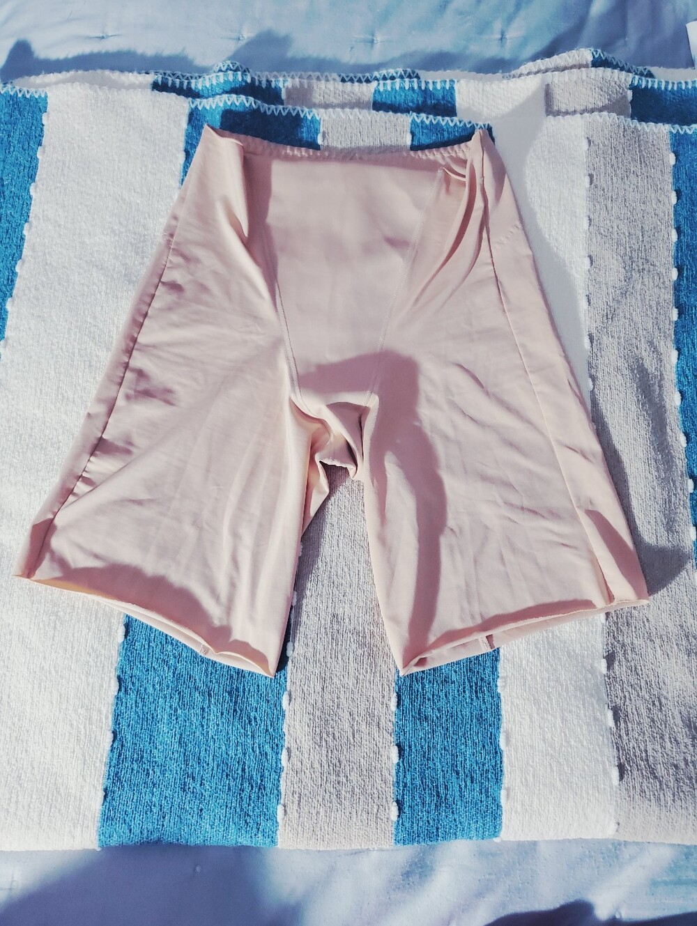 High Waisted Tummy Tuck Shorts In Nude